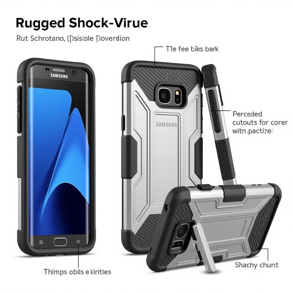 Ốp lưng chống sốc rugged cho Samsung Galaxy S7 Active