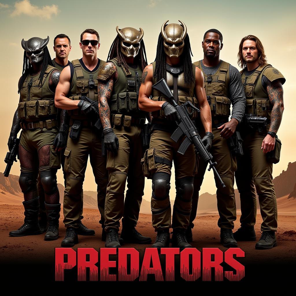 Nhóm lính đánh thuê trong Predator 2010