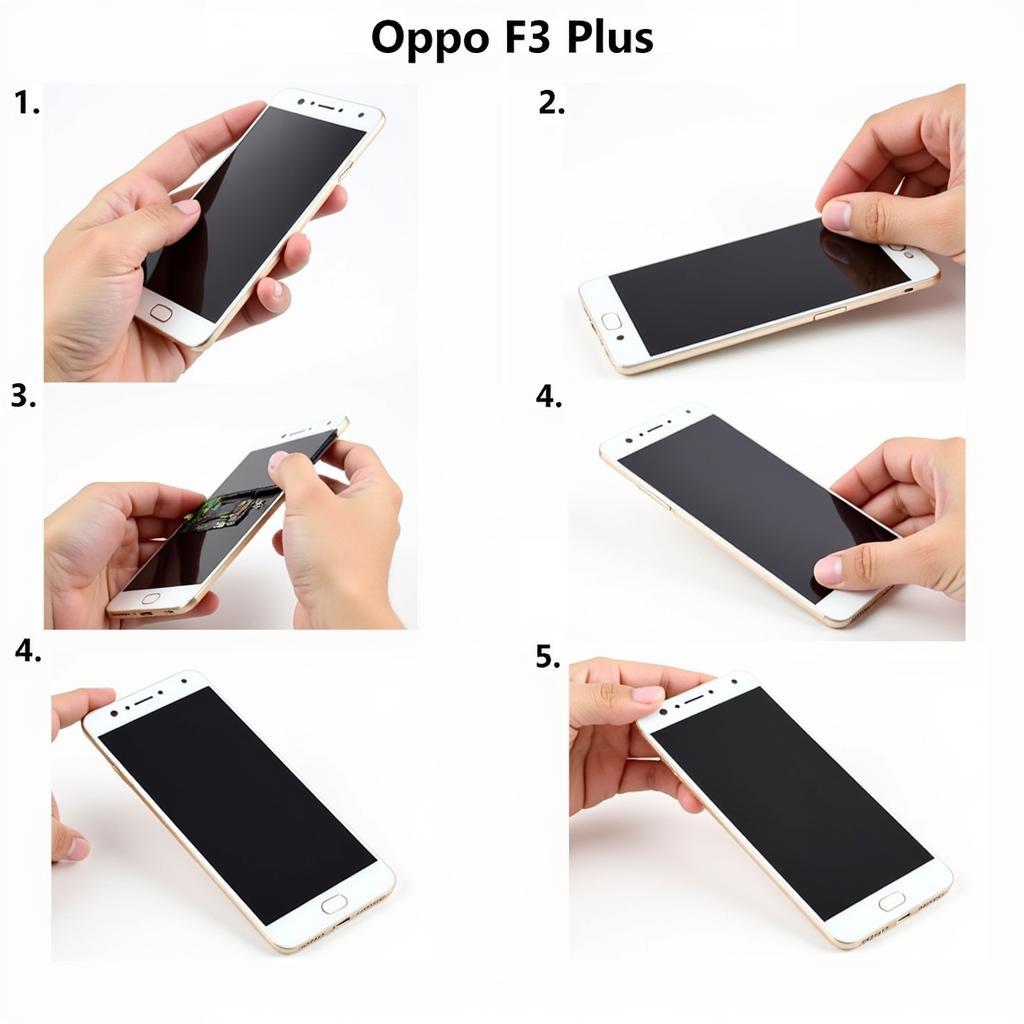 Quy trình thay màn hình Oppo F3 Plus zin