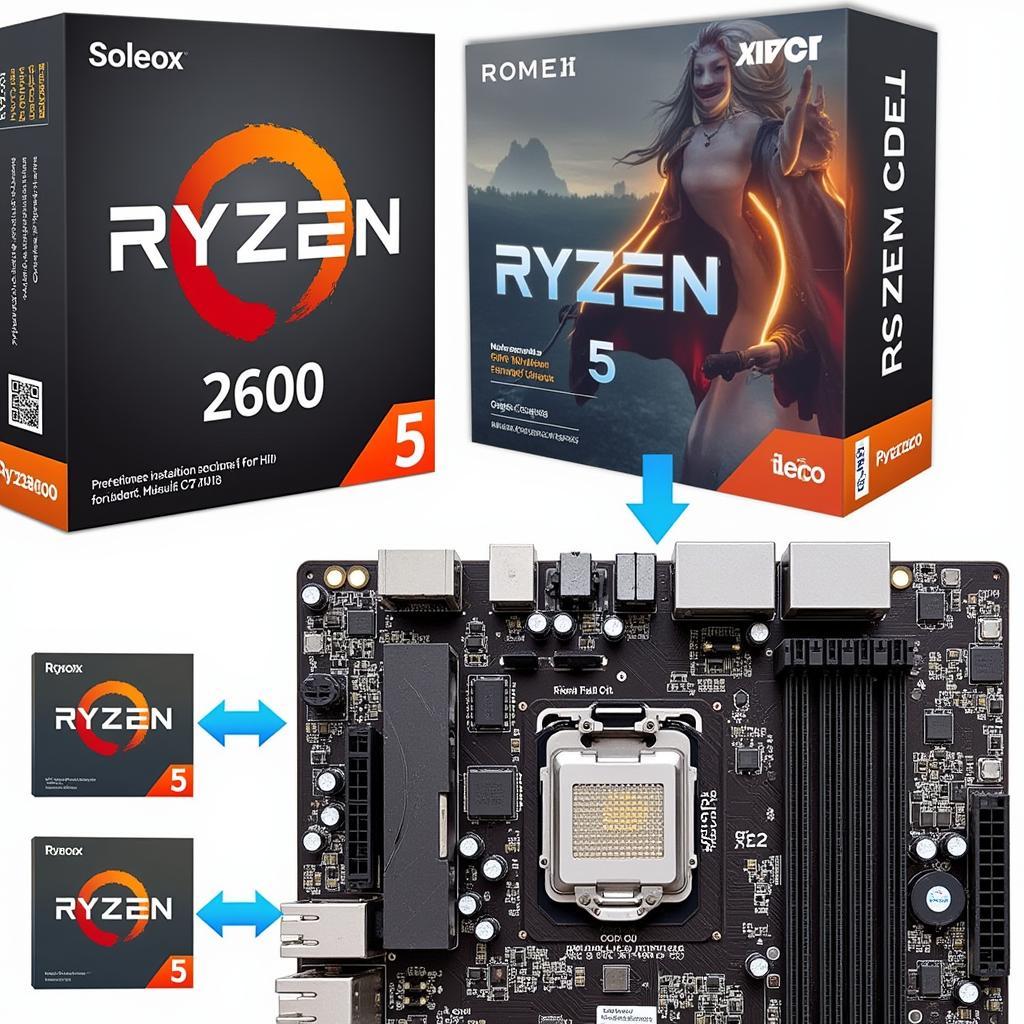 Ryzen 5 2600 và bo mạch chủ tương thích