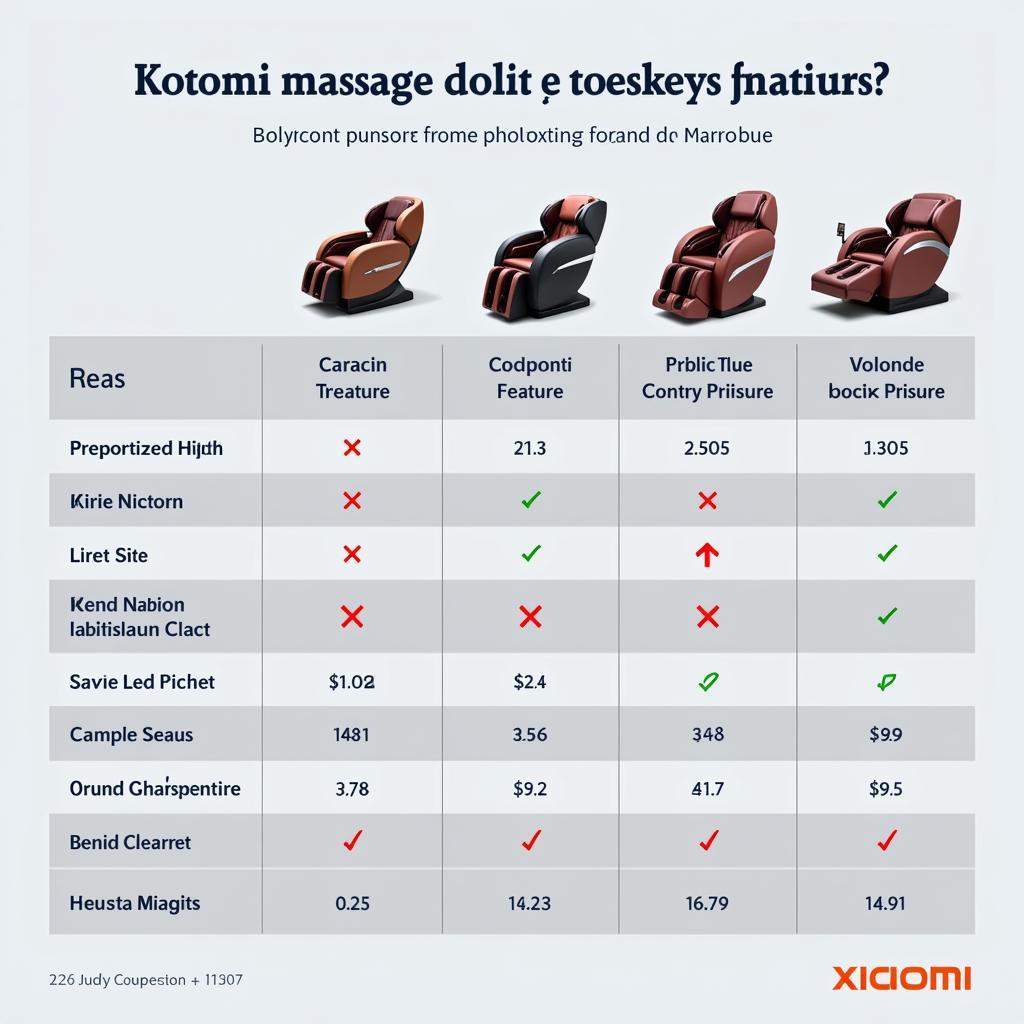 So sánh giá ghế massage Xiaomi với các thương hiệu khác