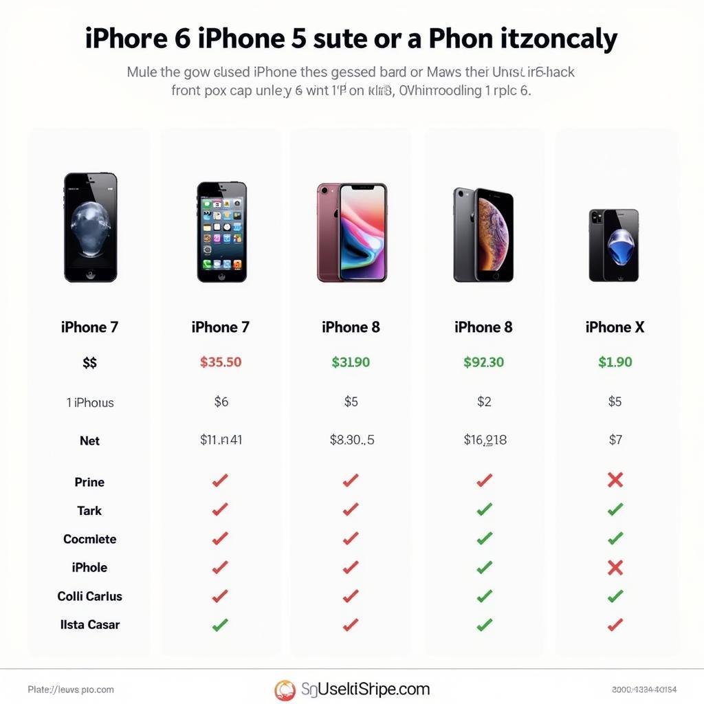 So sánh giá iPhone 6 cũ với các model khác