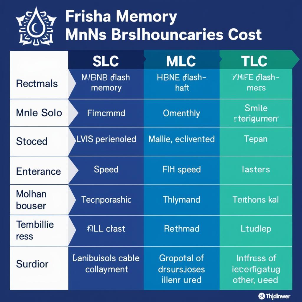 So sánh SLC, MLC, và TLC về tốc độ, độ bền và giá thành