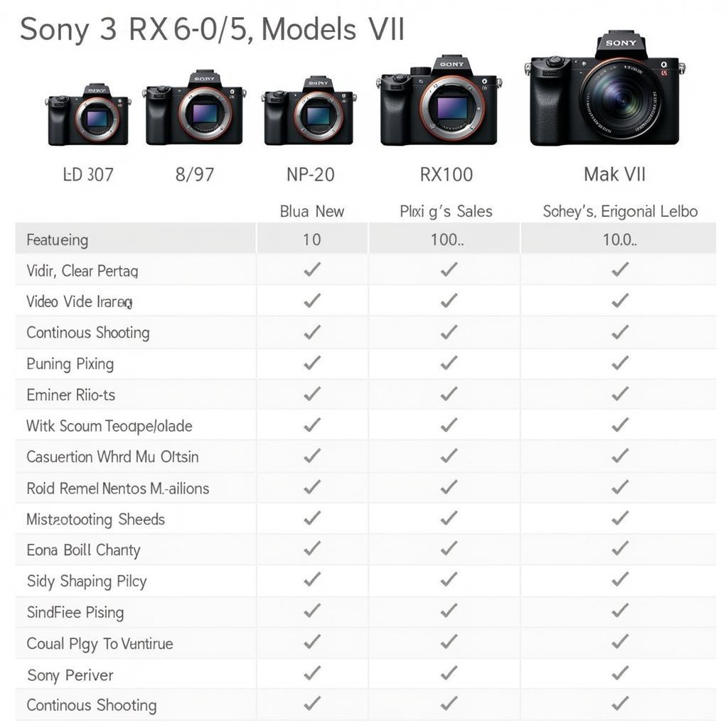 So sánh Sony RX100 Mark 7 cũ với các phiên bản khác