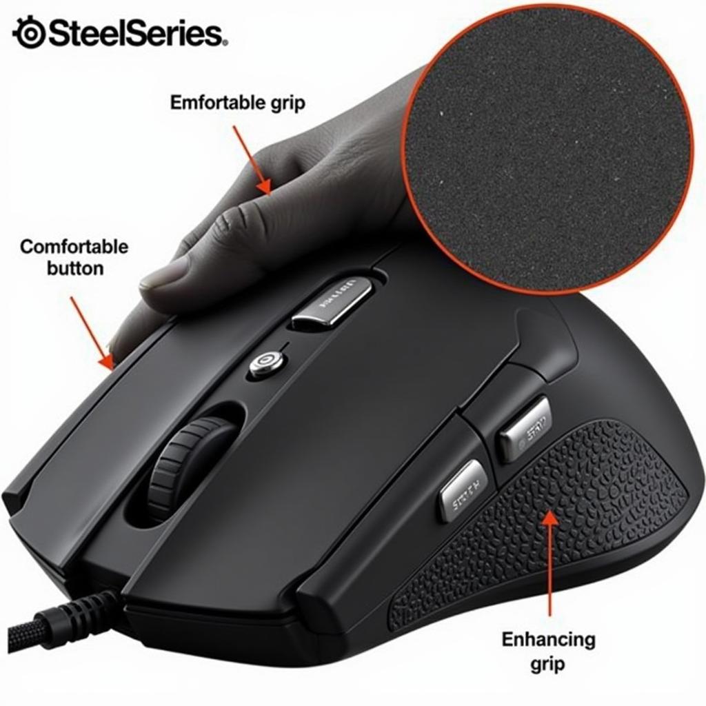 Thiết kế SteelSeries Rival 100