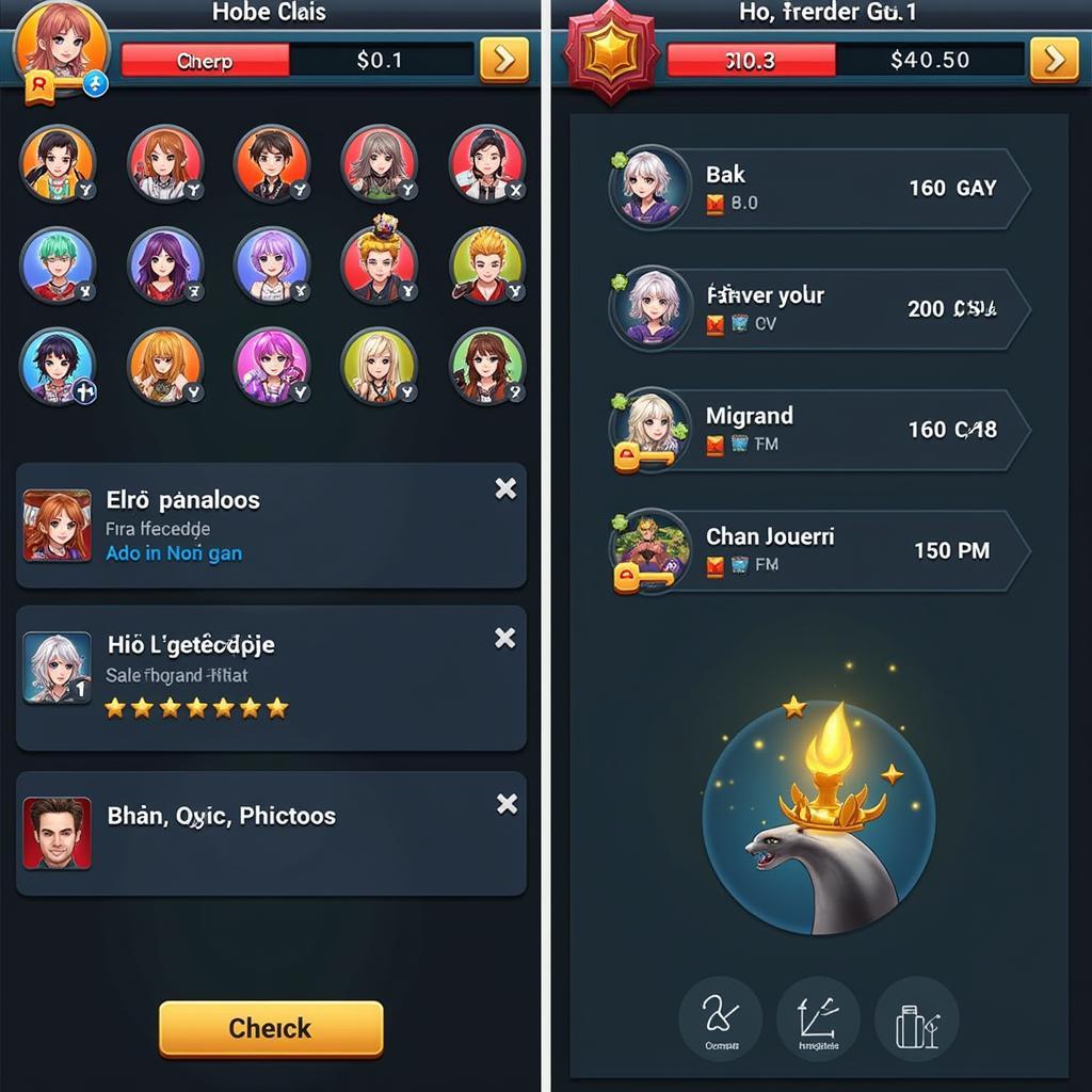 Giao diện game Hồi Ức Võ Lâm Mobile