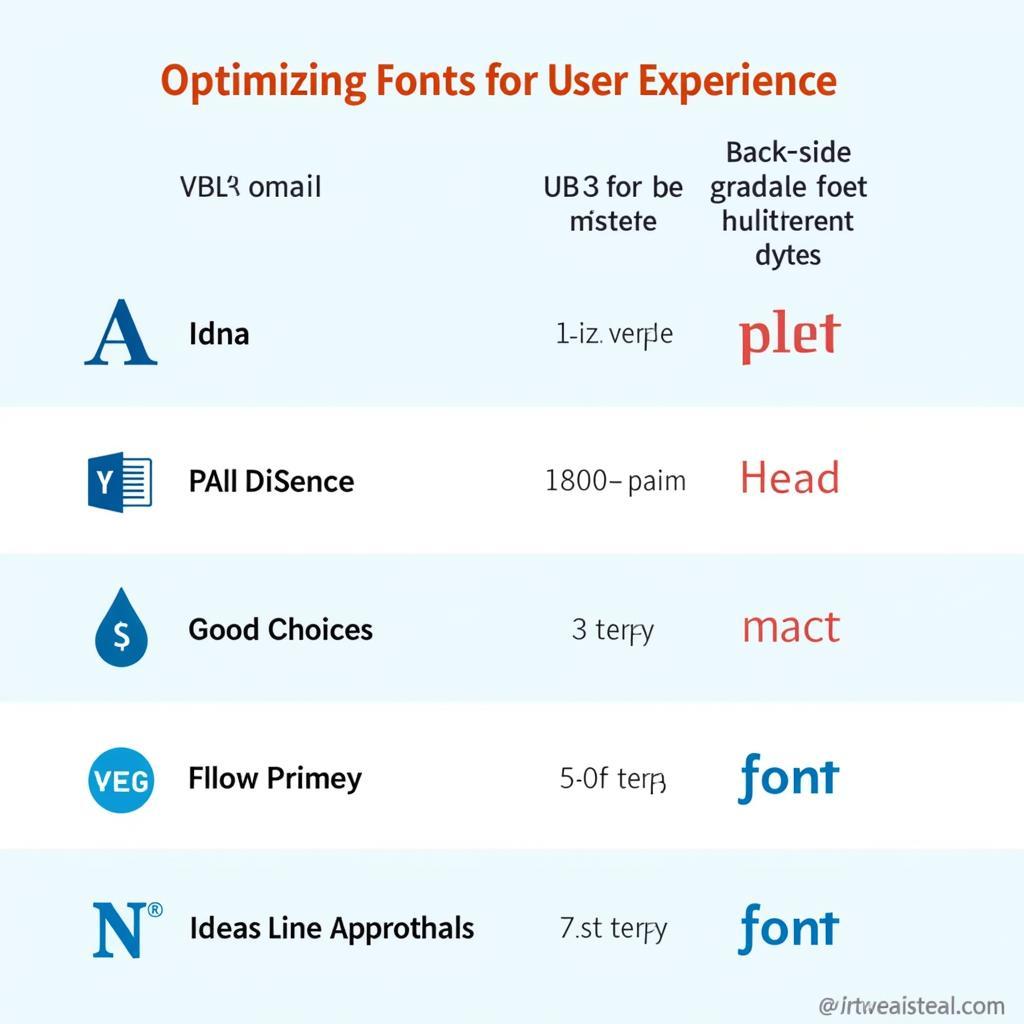 Tối ưu font chữ trải nghiệm người dùng