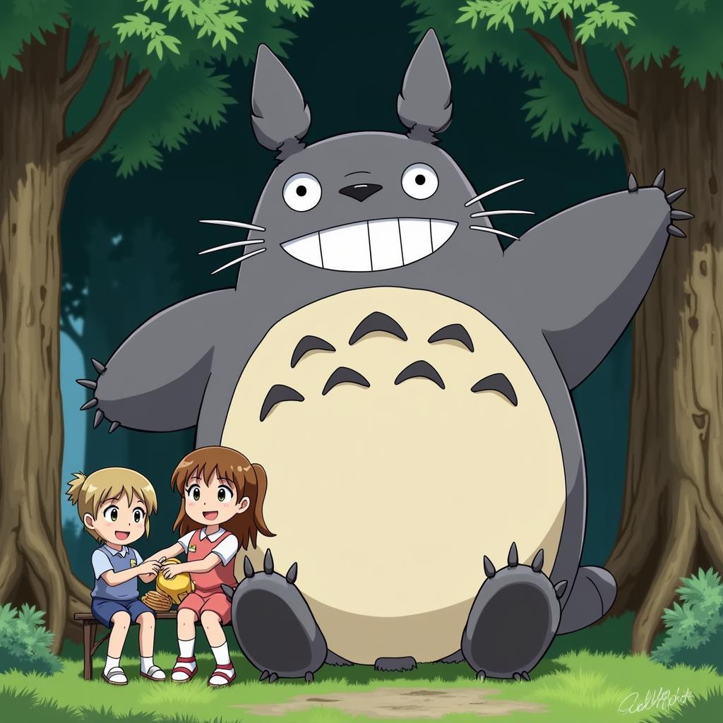 Tượng Totoro trong phim My Neighbor Totoro