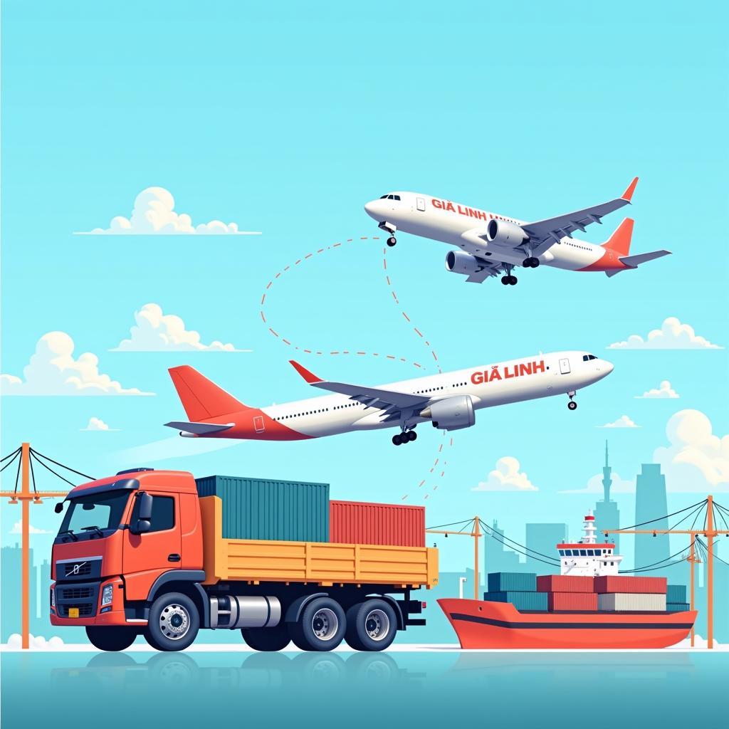 Vận tải đa phương thức Gia Linh Logistics: Kết hợp đường bộ, đường biển và hàng không