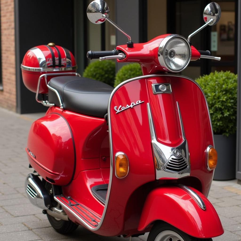 Vespa Primavera màu đỏ phiên bản đặc biệt