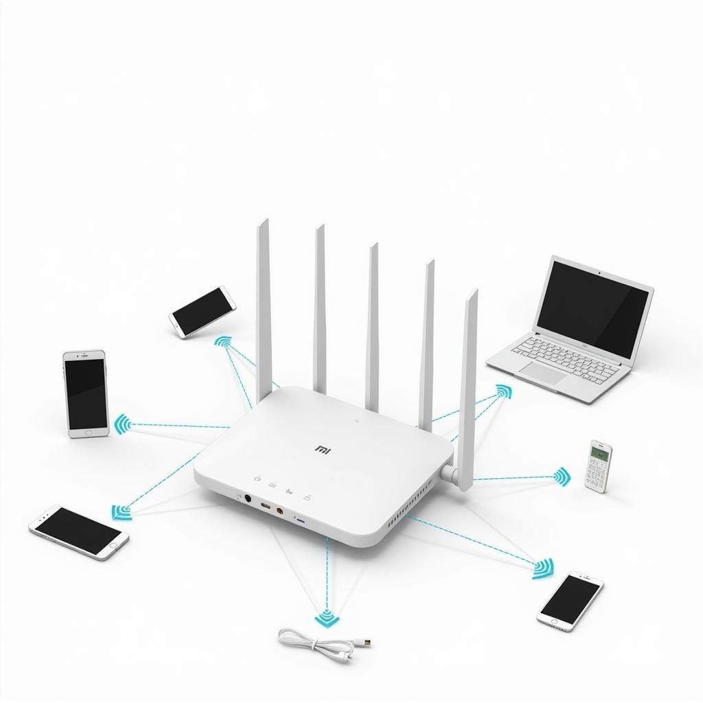 Xiaomi Mi Wifi Router 3 kết nối nhiều thiết bị